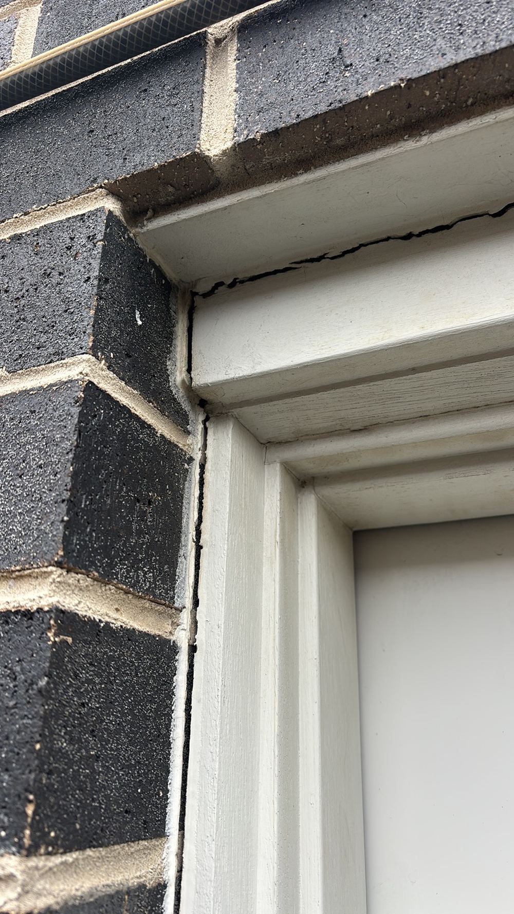Brick veneer cracking wide enough to let water into the wall, found during a pre-purchase inspection in Braybrook